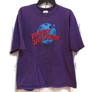 Vintage Planet Hollywood WDW Disney World T-Shirt 90s Purple XL